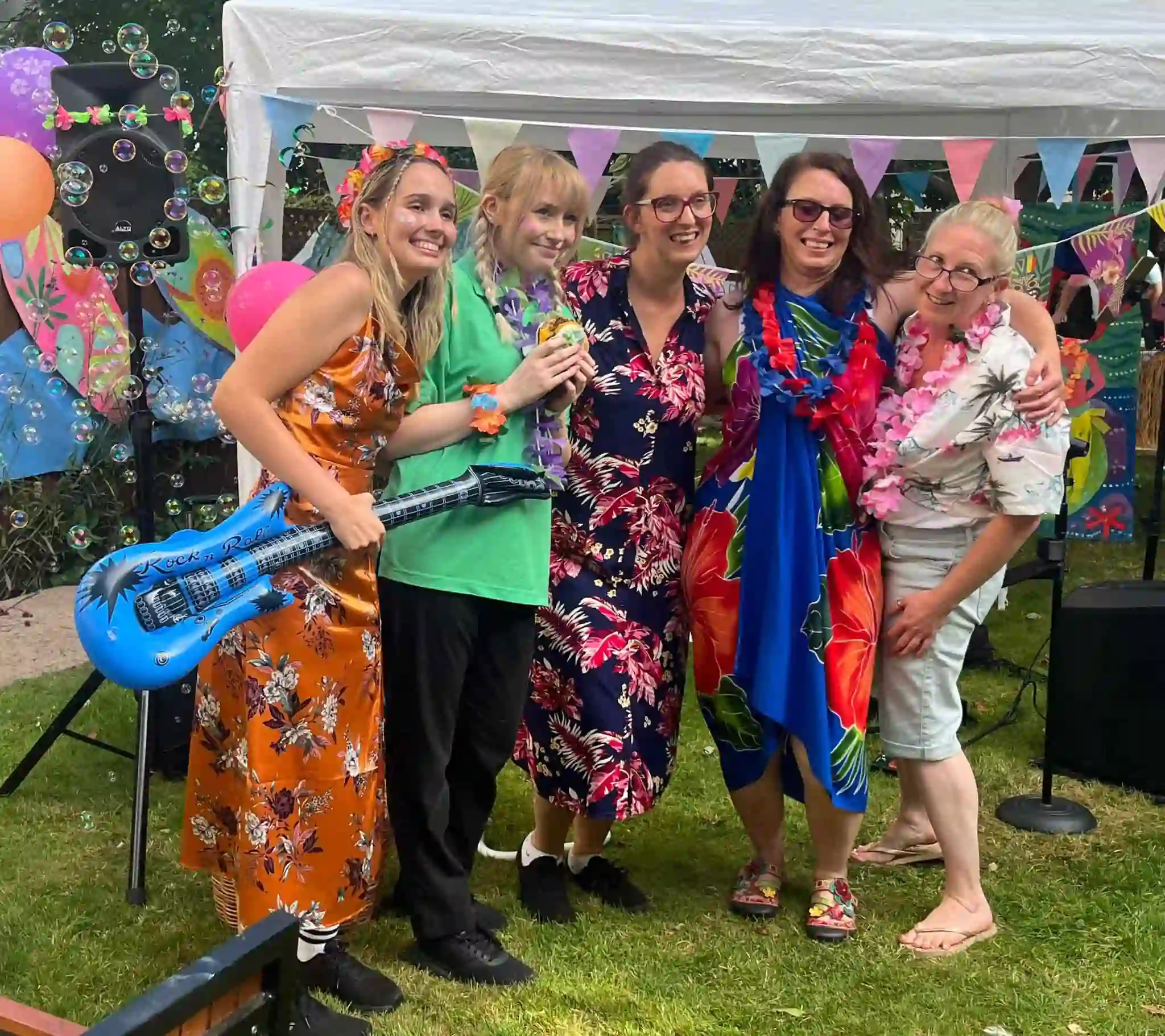 Women enjoying a garden party