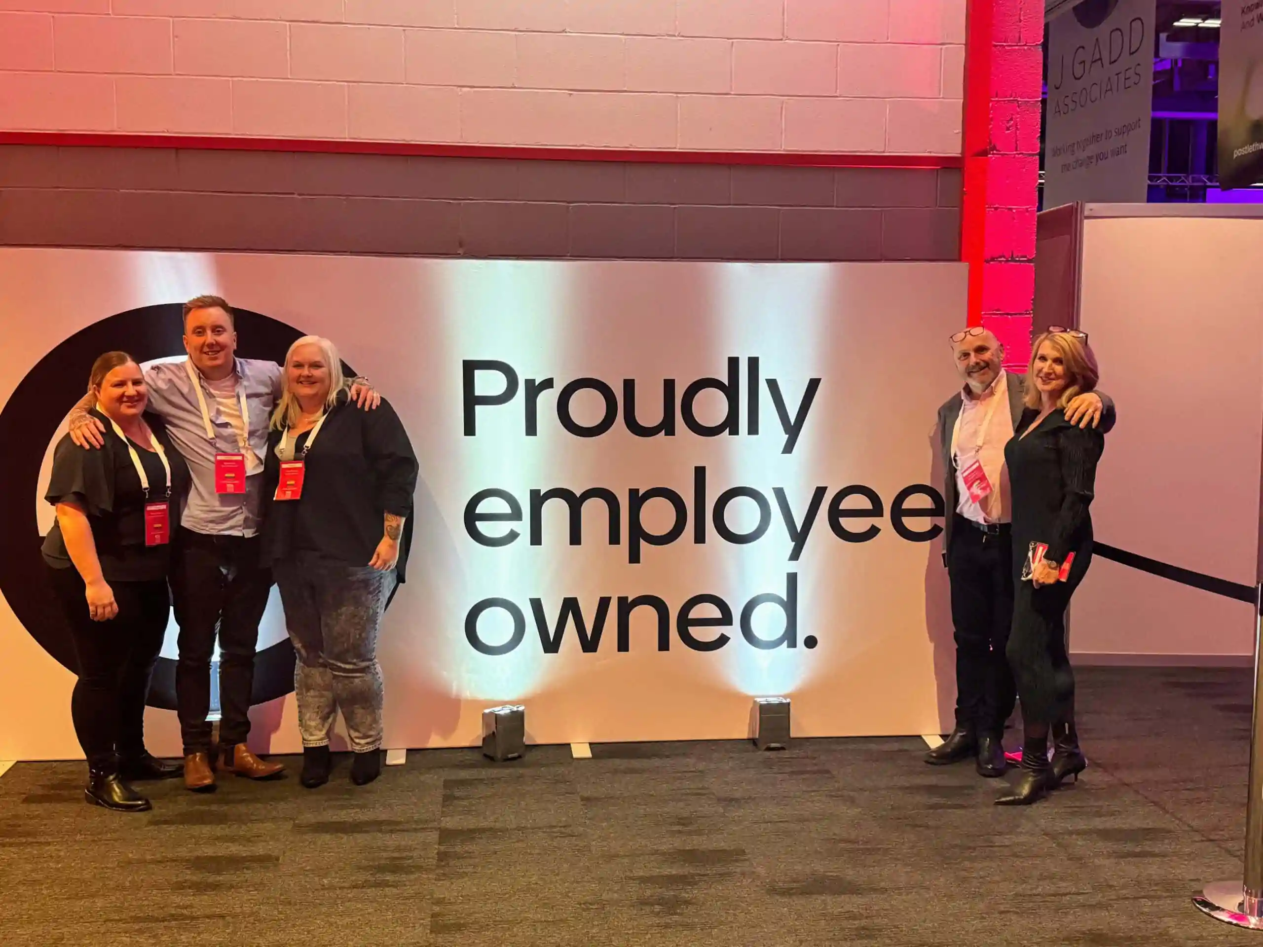 Staff at Employee Ownership Trust event