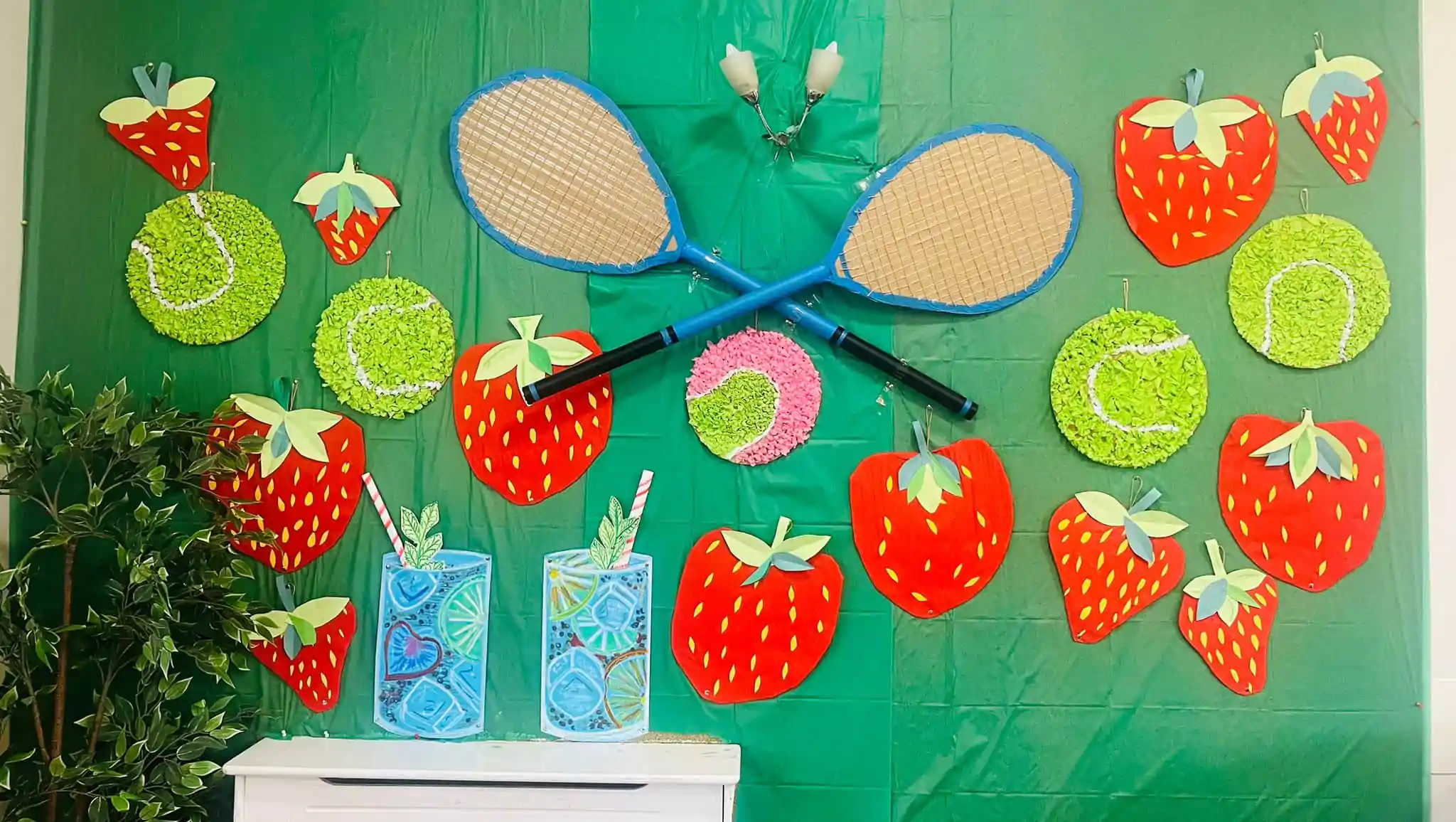 Resident arts and crafts wall