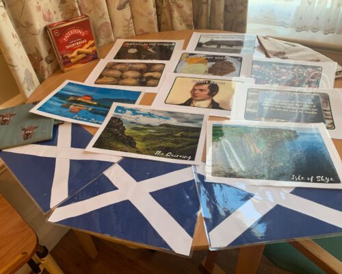 Scottish flags for Burn's Night