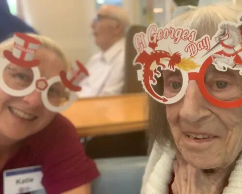 Residents celebrating St George's Day