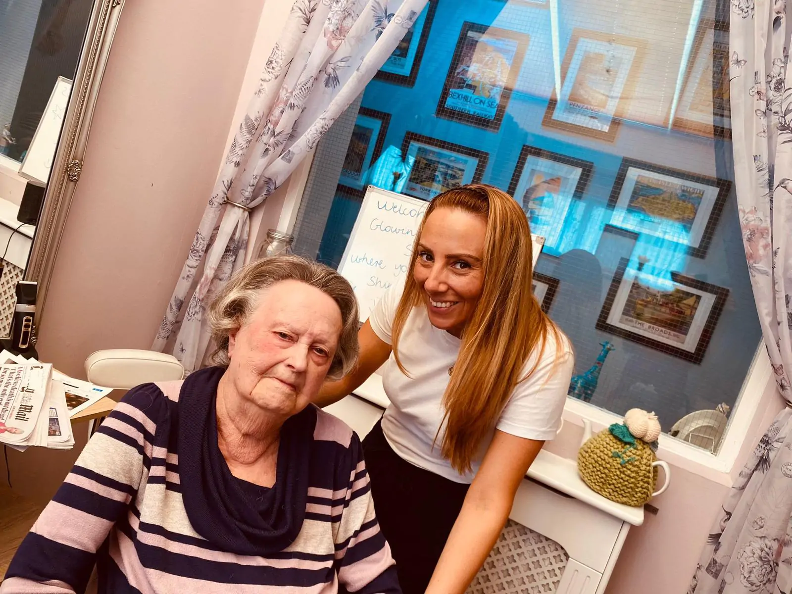Residents enjoy the experience of visiting the purpose-built salon. 