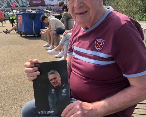 Resident attends West Ham football match
